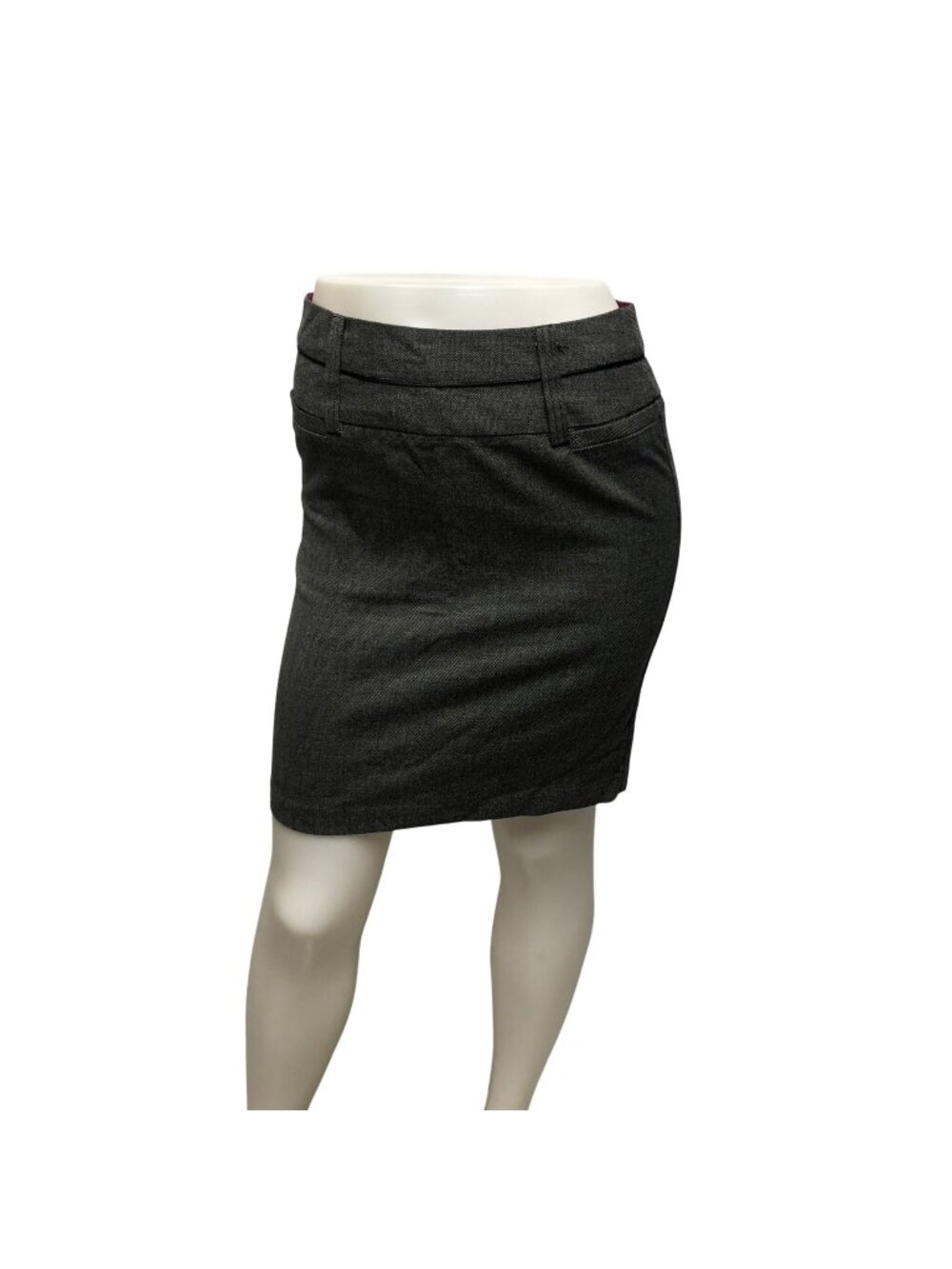 Maurices Skirt Womens Size 1/2 Black White Above Knee Pencil Career Classic